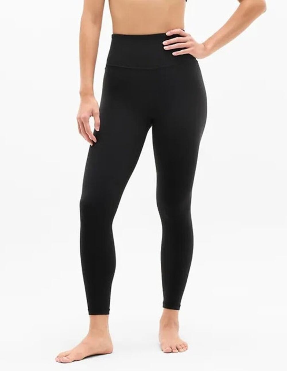 Athleta Ultra High Rise Elation 7/8 Leggings Size XS Black Yoga Workout Pilates